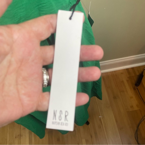 NWT NSR Green Halter Top Dress w/ Pockets Size XS - Picture 8 of 16